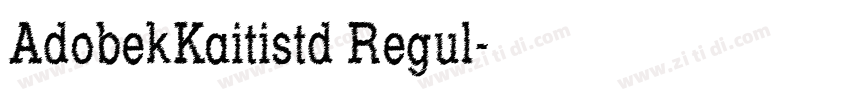 AdobekKaitistd Regul字体转换